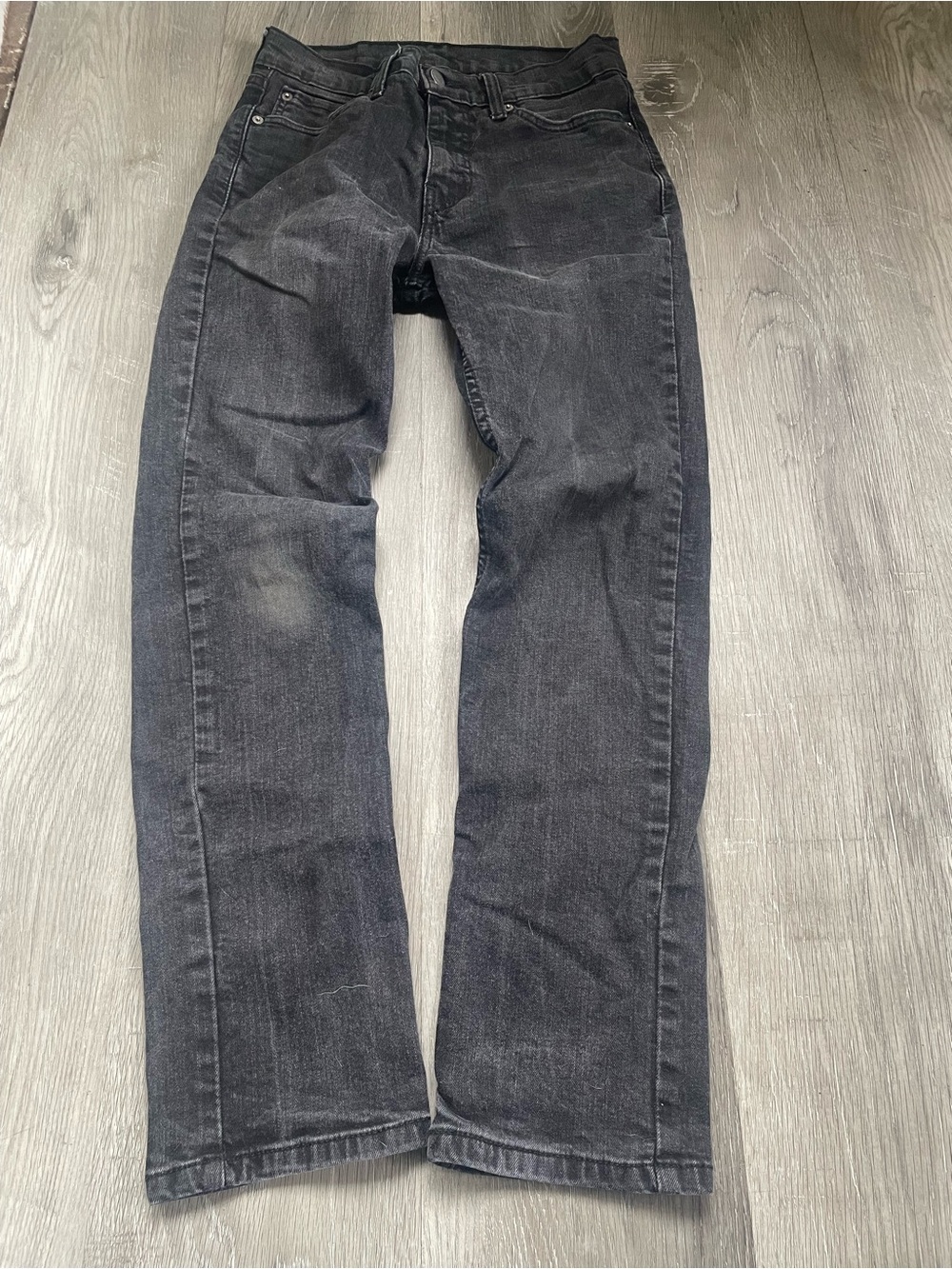 Levi's Men's Faded Black Straight Jeans